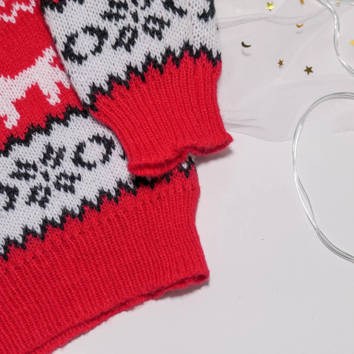 2025 Christmas Women Men Kids Matching Outfits Knit Sweater Jacquard Jumper Long Sleeve Pullover Female Warm Thick Top Xmas Look